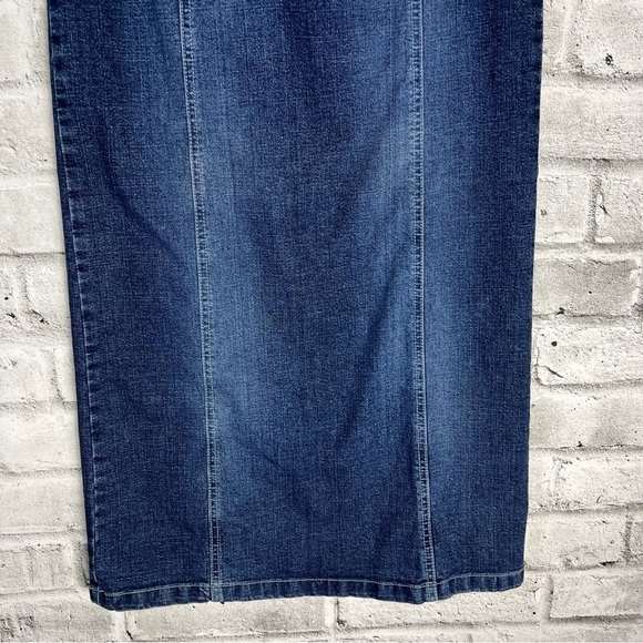 Vintage Y2K Medium Wash Denim Maxi Jean Skirt Size Small - Picture 3 of 10